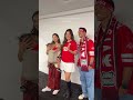 momen irfan bachdim jennifer bachdim dan raisa di gbk ❤️❤️ timnasindonesia