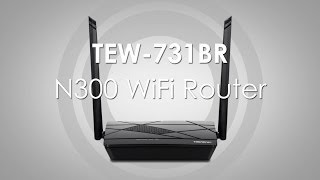 TRENDnet N300 WiFi Router - TEW-731BR