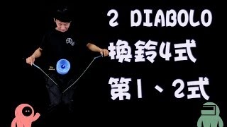 雙鈴C4【繞線】換鈴四式(一、二) Basic trick for bearing 2 diabolo