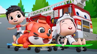 Police Car Chase | Garbage Truck Fight | Kart Racing | Ten in the bed #appMink Kids Song & Nursery