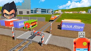MAJOR TRAIN CRASHES #64 - Lego Toy Car Destruction - Brick Rigs Gameplay  @BeamNGwithRyan