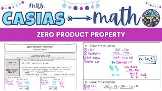 Zero Product Property | Algebra 1 Lesson