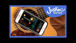 The Justin Guitar Beginner Song Course by FourChords for iOS & Android JustinGuitar Easy Guitar Song