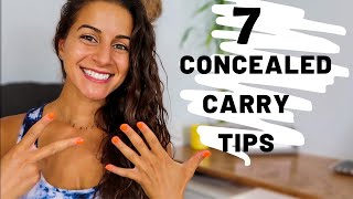 7 CONCEALED CARRY TIPS | Important to know if you carry (or want to carry) a gun!
