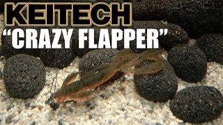 Keitech: Crazy Flapper! Lure action on a Jika Rig! Underwater! Full HD