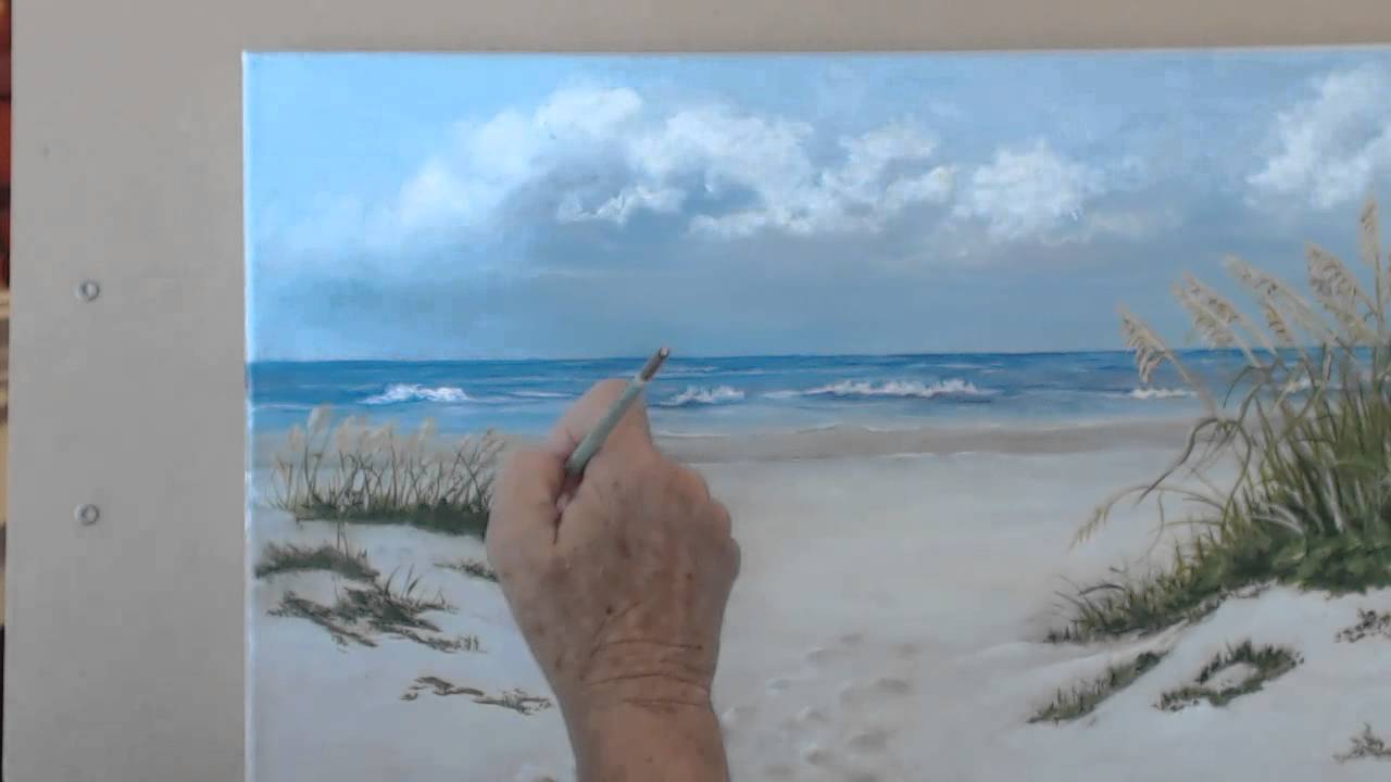 How To Paint A Beach Scene In Oils Session 9 Finishing Touches - YouTube