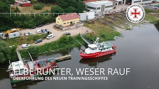 Elbe runter, Weser rauf: Überführung des DGzRS-Trainingsschiffes im Zeitraffer