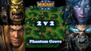 Grubby | Warcraft 3 The Frozen Throne | 2v2 ORC/HU vs. NE/UD - Phantom Grove