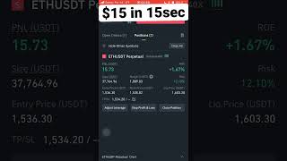 $15 in 15 seconds LIVE trade #shorts #arbitrage #crypto