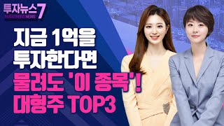 [투자뉴스7] 지금 1억을 투자한다면 물려도 '이 종목'! 대형주 TOP3 / 머니투데이방송 (증시, 증권)