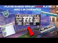 Playing Ranked As My Least Played Hero's In Overwatch