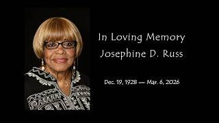 VIDEO - Josephine D. Russ - Funeral - Obituary - Memorial (1 hour)