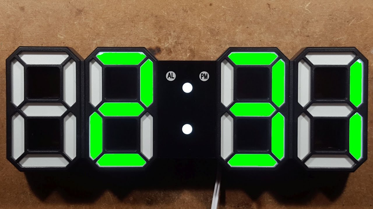 How To Set Your 3d Led Digital Wall Clock Youtube
