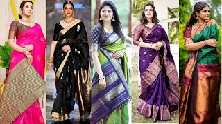 Latest Saree Design |Designer Silk Sarees|Kanjivaram Silk Saree design #saree#sarees#sareecollection