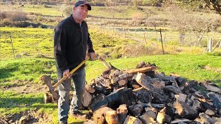 Rachando leña con el destral, la Merichel me la ha jugado como nunca