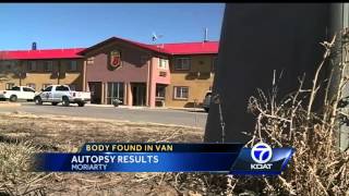 Autopsy results: Body found in van
