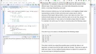Building Java Programs Chapter 12 Exercise 12.18 waysToClimb