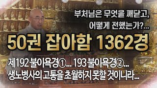 잡아함경... 1495회, 제192 불이욕경①... 193 불이욕경②... 생노병사의 고통을 초월하지 못할 것이니라...