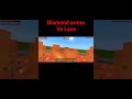 Diamond armor Vs lava #shorts #short #minecraft