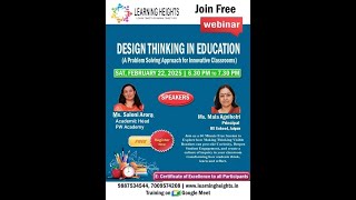 Webinar on Design Thinking in Education