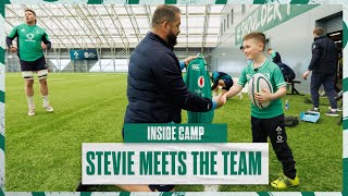 Inside Camp: Stevie Meets The Team