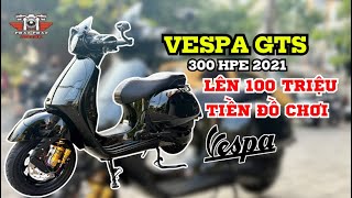 VESPA GTS 300 HPE Độ hơn 100tr tiền đồ chơi Màu đen sang trọng tại Phát Phát Moto