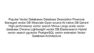 Vector Database Guide | RAG, Embeddings & AI Search Explained