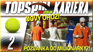 Nový Ohoz a Milionářka mě Pozvala na Soukromý Kurt? #2 | Topspin 2K25 CZ Let's Play Kariéra