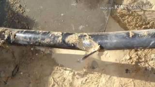 Oil filled cable lead sheath damage repair