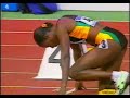 Merlene  Ottey  Wins the quarterfinal of the 200m race at the 1993 World Championship in  Stuttgart