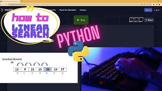 ASMR - Python - Linear Search Algorithm(No Talking)
