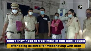 Didn’t know need to wear mask in car: Delhi couple after being arrested for misbehaving with cops