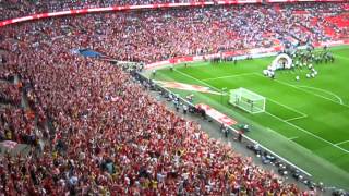 Arsenal Fans at Wembley - FA Cup Final 17 May 2014