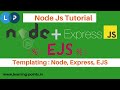 Templating : Node, Express, EJS | Express JS Tutorial | Node Js | Learning Points