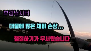 ※부림낚시터 장대낚시※ 특 대물에 많은 채비 손실이 있었습니다...과연 몇수 했을까요?