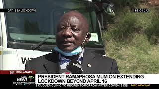 Proper assessment of lockdown will be done in the next few days: Ramaphosa