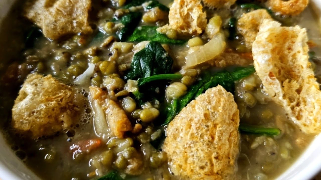 Ginisang Munggo With Dried Shrimp And Spinach||Pinoy Ulam - YouTube