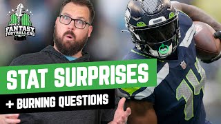 Fantasy Football 2022 - Stat Surprises + Burning Questions - Ep. 1231