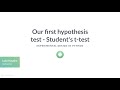 Python Tutorial: Student's t-test