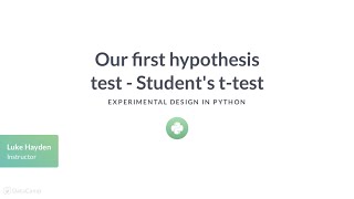 Python Tutorial: Student's t-test