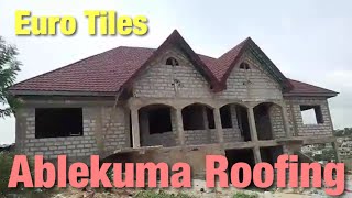 Building In Ghana 🇬🇭 House Roofing Installation | Roofing Gutter installation | Euro Roofing