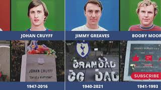 Tombstones Of Famous Football Players Who Died