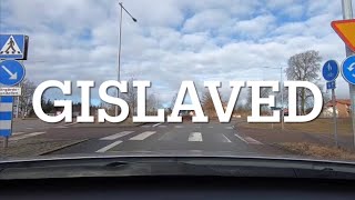 Gislaved. Dashcam driving. Sweden