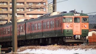 115系N40編成　信越本線快速新井行き3372M　新潟→新井