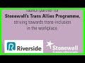 Breaking News | Stonewall Launches Ground-Breaking Programme for Trans Equality