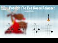 rudolph the red nosed reindeer christmas ukulele play along very easy c d7 f and g