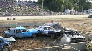 Morrow County Fair Demolition Derby - pt.2 - 80s Stock