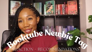 Reacting to my Booktube Newbie Tag  Video + Recommending Books from my Favourite Genres | Booktuber