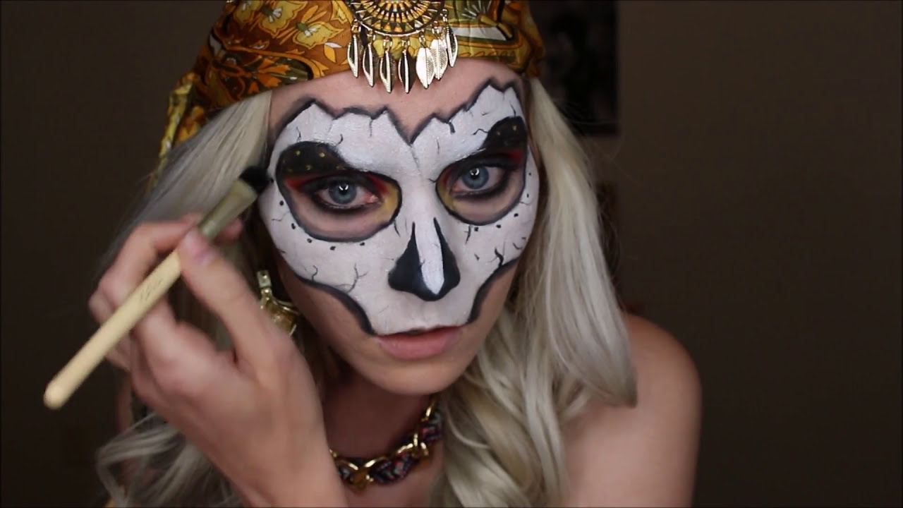 Skull Queen Sfx Makeup Tutorial Youtube
