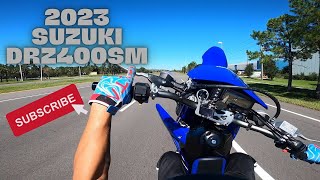 2023 SUZUKI DRZ400sm FIRST RIDE!!!! **E\u0026W MOTOVLOGS** #bikelife #drz400sm #wheelie #supermoto